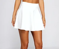 Stylishly Chic Ponte Skater Skirt