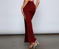 So Stunning Asymmetrical Maxi Skirt