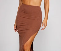 So Stunning Asymmetrical Maxi Skirt