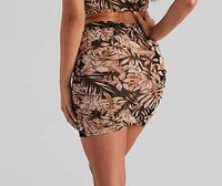Tropical Getaway Mesh Mini Skirt