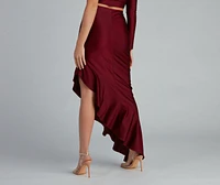 Flirtatious Fashionista Maxi Skirt
