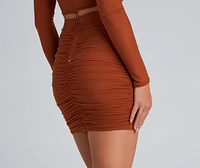 Wrapped Chic Style Mini Skirt
