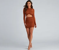 Wrapped Chic Style Mini Skirt
