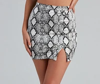 Chic Rendezvous Satin Mini Skirt
