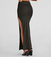 So Stunning Asymmetrical Maxi Skirt