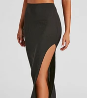 So Stunning Asymmetrical Maxi Skirt