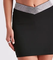 Moment Rhinestone Mini Skirt