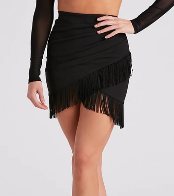 Fabulous Fringe Mini Skirt