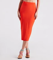 Meet Your Match Bandage Midi Skirt