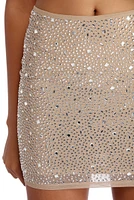 Hot & Bothered Heat Stone Mini Skirt