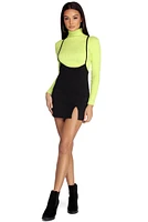 Sassy Suspender Mini Skirt