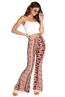 Boho Wanderer Paisley Flared Pants