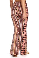 Boho Wanderer Paisley Flared Pants