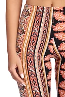Boho Wanderer Paisley Flared Pants