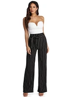 Poised Pinstripe Pants