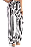 Striped For Style Flared Pants