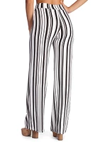 Striped For Style Flared Pants