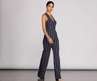 Stripe A Pose Jumpsuit