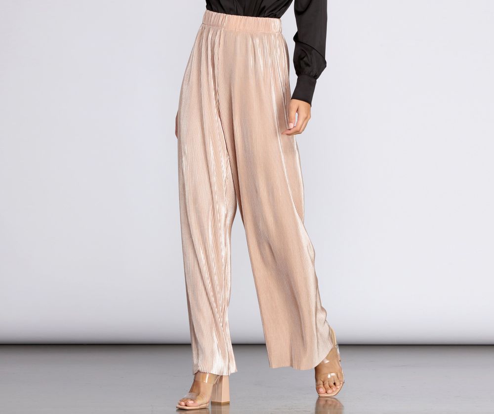 Extra High-Waisted Pleated Taylor Trouser Velvet Pants for Women