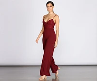 Ruched Bust Jumpsuit