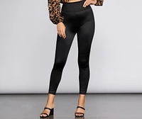 Sleek Satin Liquid Leggings