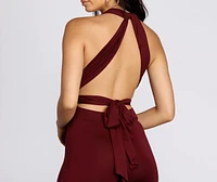 Stylish Ties Convertible Jumpsuit