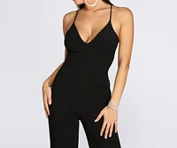 Glowing The Spotlight Glitter Jumpsuit