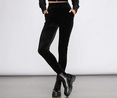 Lounge Around Velour Pants