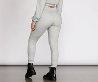 Lace Up High Waist Joggers