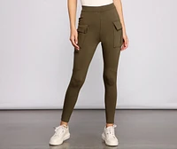 Lead With Style Cargo Detail Leggings