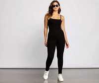 On That Basic Open Back Sleeveless Catsuit