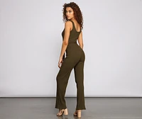 Simply Chic Tie-Waist Jumpsuit
