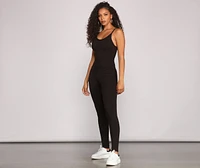 Keeping Knit Bold Sleeveless Catsuit