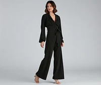 Stand Out Corset Chiffon Jumpsuit