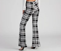 Mad About Plaid Flare Pants
