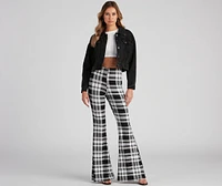 Mad About Plaid Flare Pants