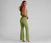 Sultry Talk O-Ring Strappy Jumpsuit