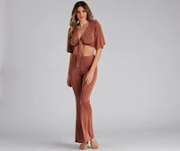 Flirty Flare High-Rise Pants
