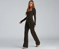 Shine Celebration Lurex Jumpsuit