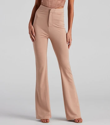 Office Ponte Flare Trouser Pants