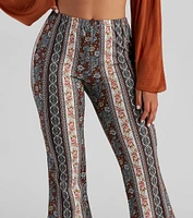 Bohemian Romance Floral Flared Pants