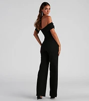 Elevated Style Off-The-Shoulder Jumpsuit
