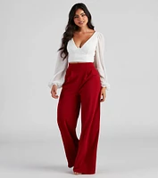 Chic Professional Wide-Leg Pants