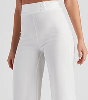 All The Class Crepe Wide Leg Pants