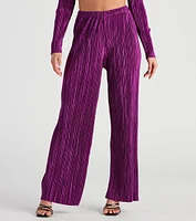 Dinner Date Satin Wide Leg Pants