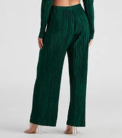 Dinner Date Satin Wide Leg Pants
