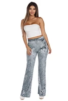 High Waist Velour Pants