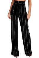 High Waist Striped Pants