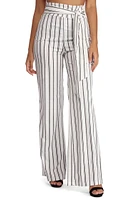 High Waist Striped Pants