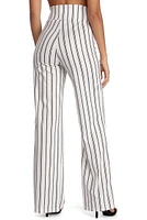 High Waist Striped Pants